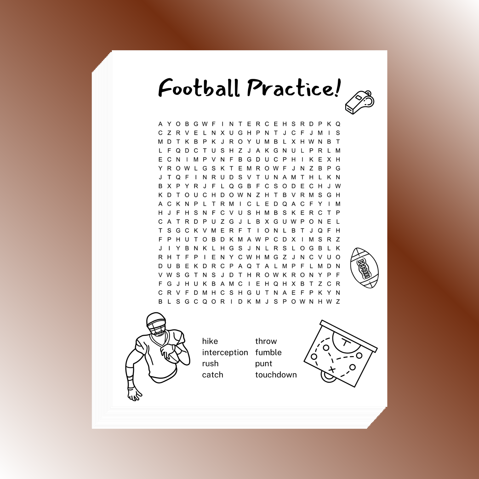 Football Word Search