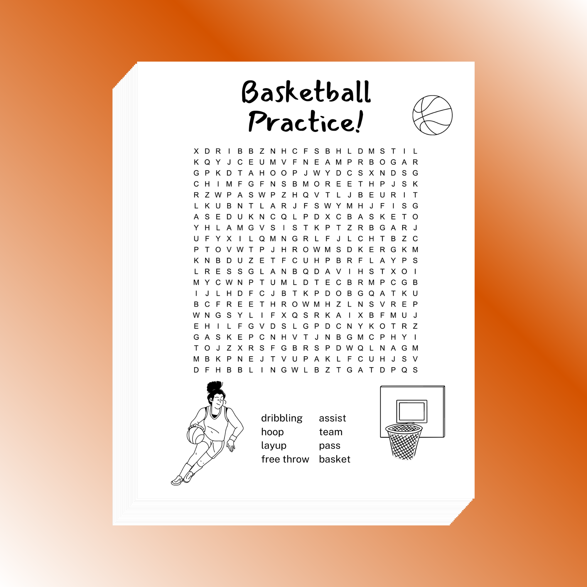 Basketball Word Search